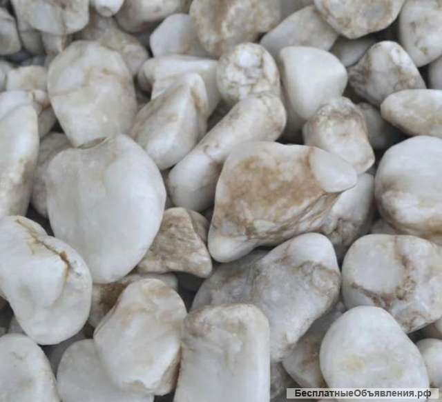 Белый галтованный мрамор