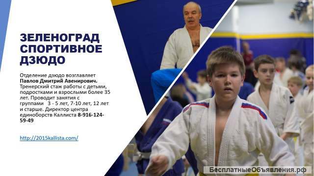 Центр Зеленоградского дзюдо. Школа единоборств Каллиста.