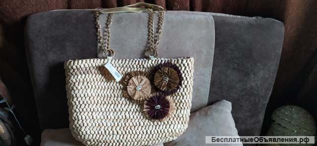 Соломенная сумка