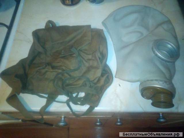 Противогаз новый, без бачка с сумкой или обмен на з/ч Дэо matiz