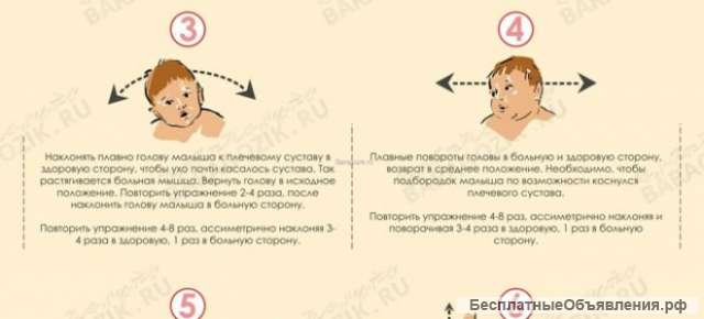 Детский массаж при синдроме кривошеи
