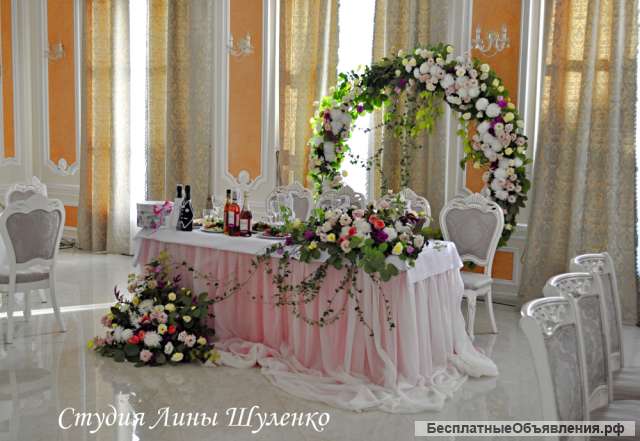 Оформление свадебных и праздничных банкетных залов в Крыму. Студия декора и флористики.
