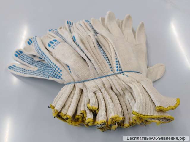 Рабочие перчатки ХБ с ПВХ оптом от производителя