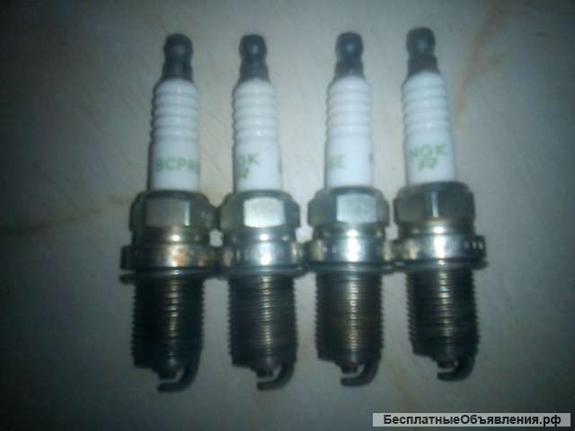 2 комплекта, Свечи NGK Б/У Ваз 10 - 15 рабочие, с небольшим пробегом