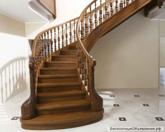 Производим деревянные лестницы из российских и экзотических пород дерева