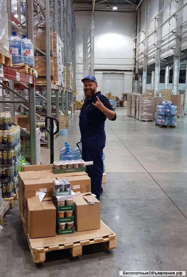 Грузчики на склад продуктов. Вахта в Москве