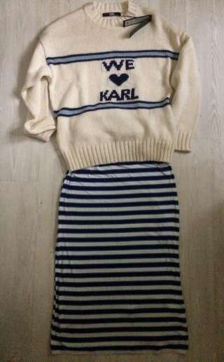 Свитшот KARL LAGERFELD новый теплый (бирка, подарочная упаковка)