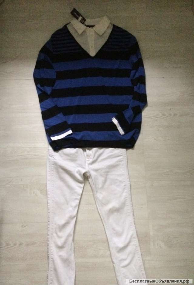 Джемпер Brenntano из люксового хлопка с биркой