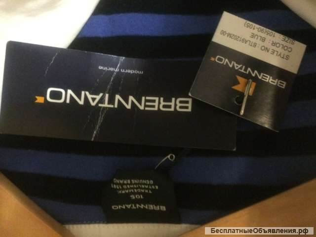 Джемпер Brenntano из люксового хлопка с биркой