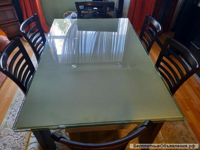 Обеденный стол+6стульев