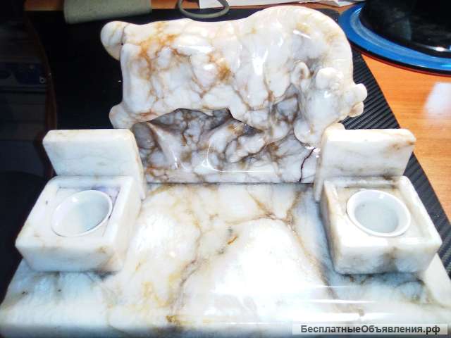 Мраморная чернильница