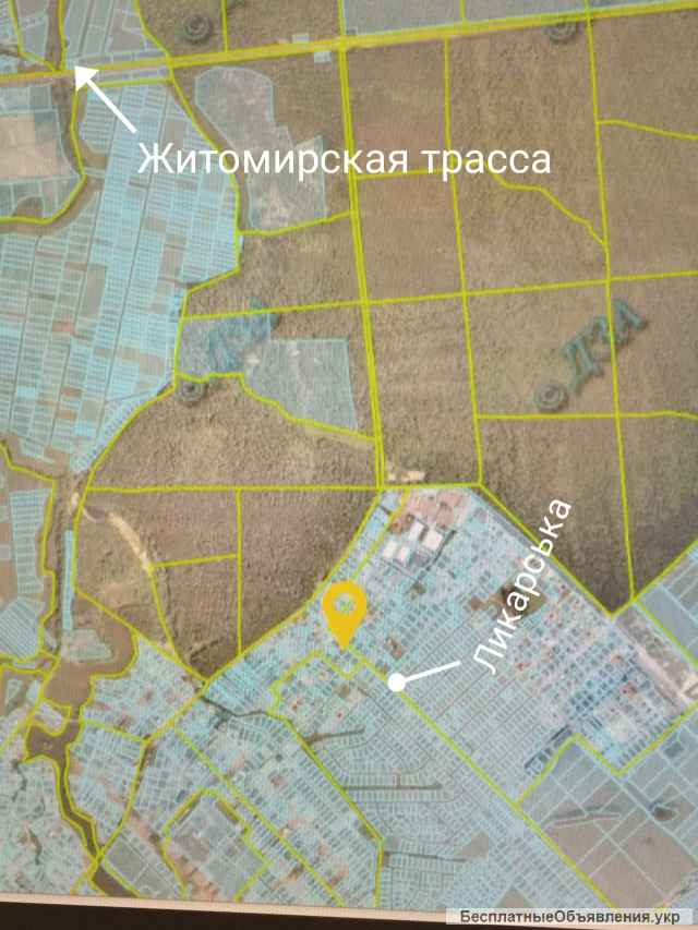 Земельного участка 15соток в Белогородке -10 км от Киева