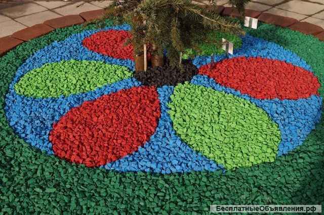 Декоративный цветной щебень