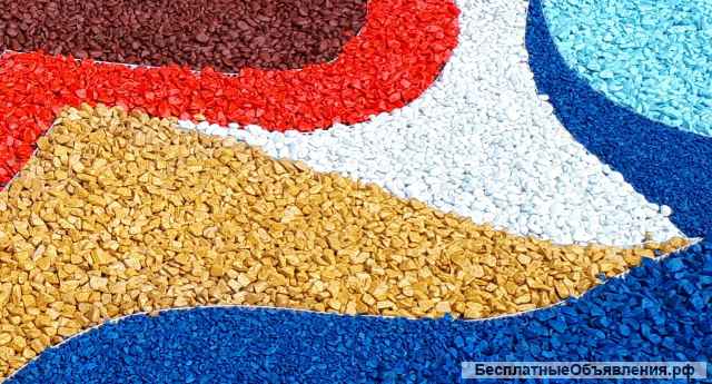 Декоративный цветной щебень