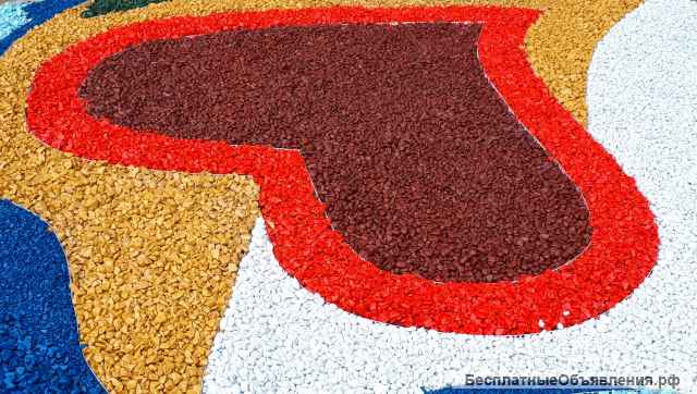 Декоративный цветной щебень