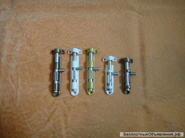 Задвижка-шпингалет из алюминия 60 мм и 80 мм