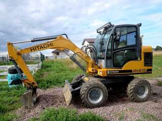 Мини экскаватор Hitachi 12, 2,5 тонны, два ковша