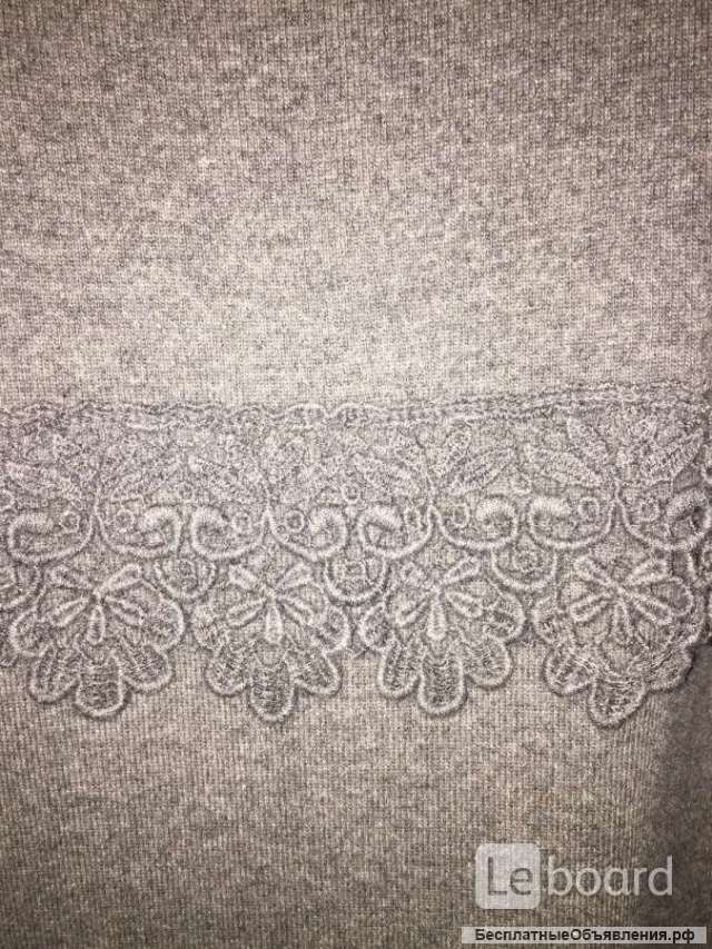 Платье новое luisa spagnolli италия м 46 серое шерсть ангора футляр вечернее нарядное коктельное сти