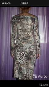 Платье новое blumarine италия м 46 леопард шерсть миди теплое бежевое коричневое кофейное