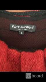 Платье новое dolce&gabbana м 46 s 42 44 шерсть вязаное оранж оранжевое сарафан туника
