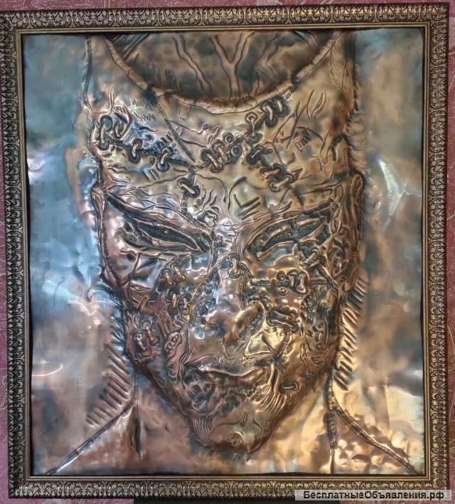 Чеканка. Панно. "Маска Души"