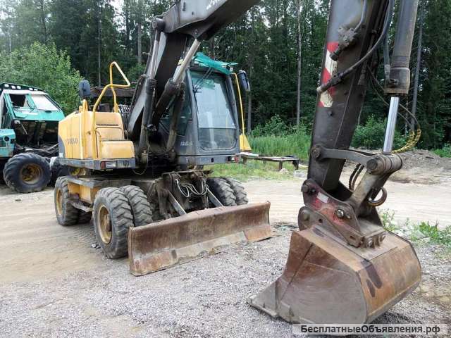 Колесный экскаватор Volvo 140, 2008 г, макс. опции