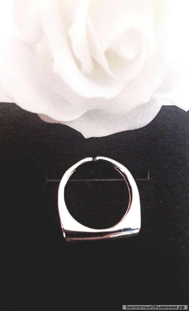 Кольцо безразмерное с покрытием из серебра