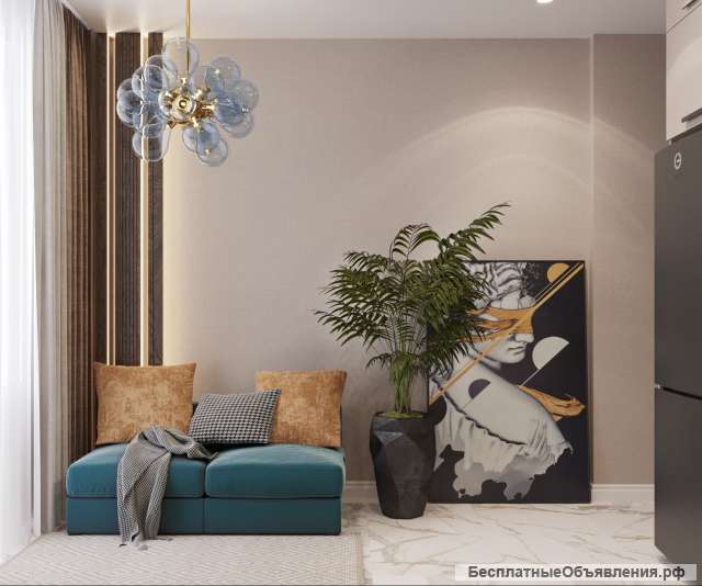 1-комнатная квартира ЖК Кислород