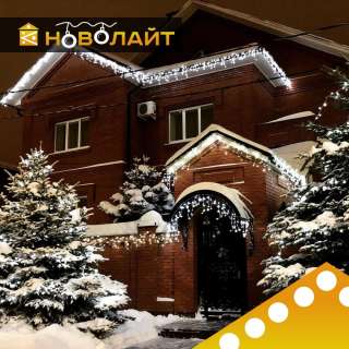 Новогоднее освещение коттеджей - Ростов-на-Дону и область