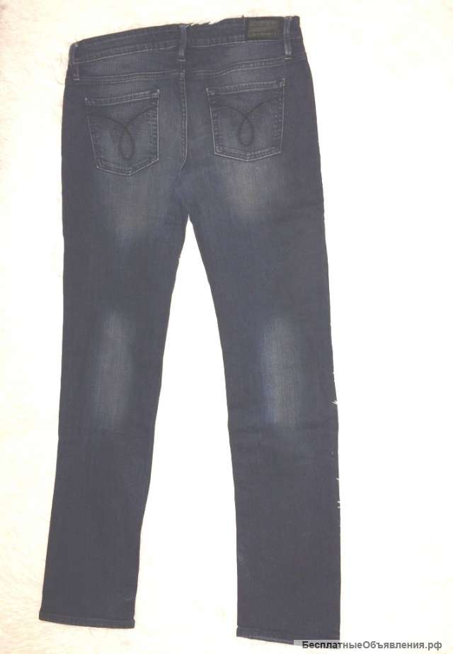 Джинсы CALVIN KLEIN с push-up эффектом цвета индиго р.W30/33