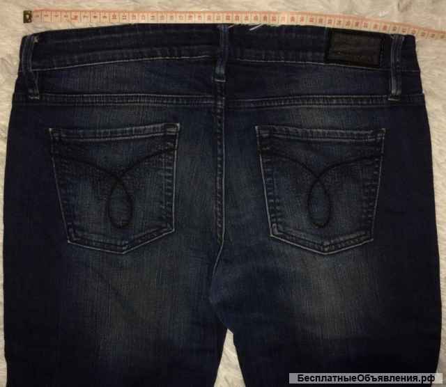 Джинсы CALVIN KLEIN с push-up эффектом цвета индиго р.W30/33