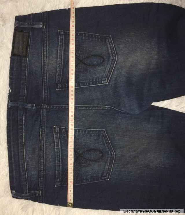 Джинсы CALVIN KLEIN с push-up эффектом цвета индиго р.W30/33