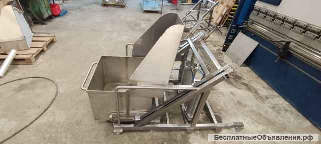 Подъёмник - опрокидыватель пневматический-передвижной