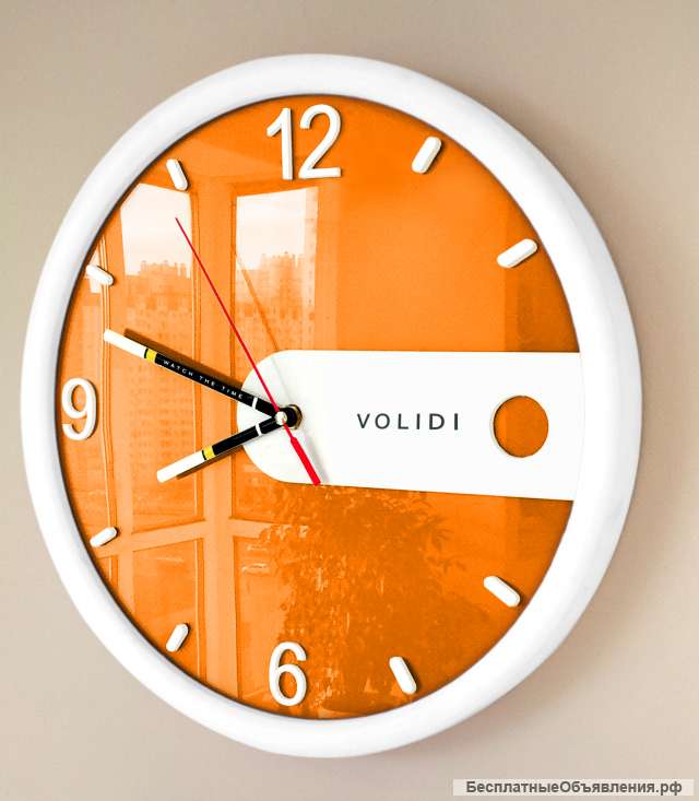 Настенные часы VOLIDI оранжевые