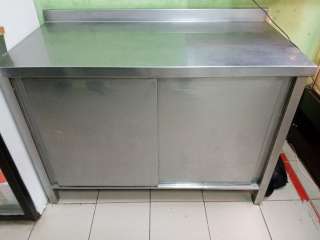 Стол купе с нержавейки. Шпилька-тележка, Мойка