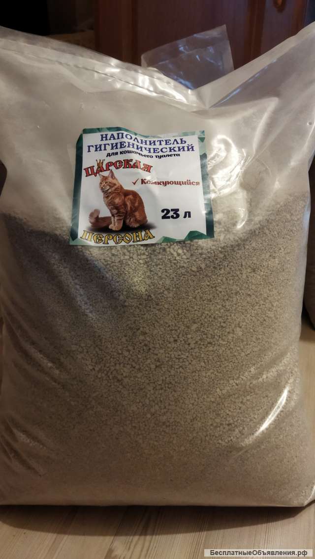 Наполнитель кошачий комкующийся впитывающий минеральный