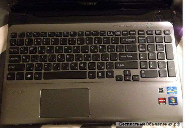 Ноутбук Sony vaio (SVE1511T1RSI) 15.5"