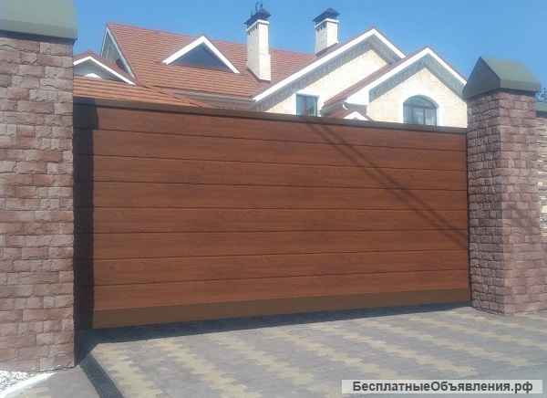 Установка ворот, рольставен