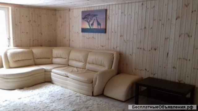 Современный жилой дом 160 м2 и отличная баня, / сруб /, на 10 сотках у леса