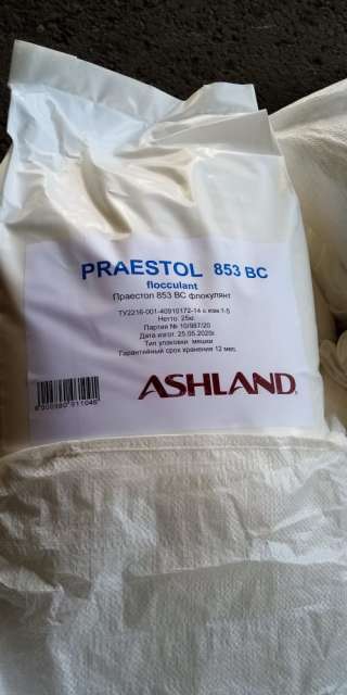 Праестол (Praestol) 852 ВС меш.25 кг. катионный флокулянт, средняя активность