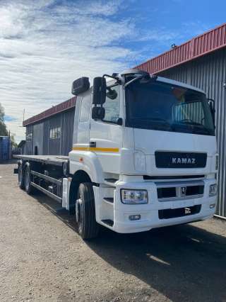 Монтаж газового двигателя на самосвал