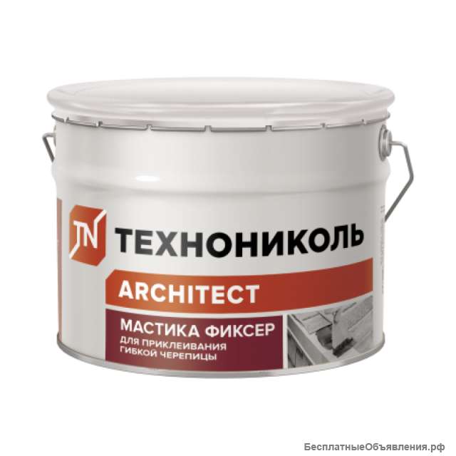 Мастика для гибкой черепицы ТЕХНОНИКОЛЬ 23 (Фиксер) ведро 3,6 кг