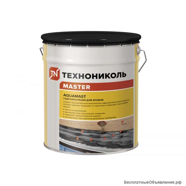 Мастика для ремонта AquaMast, ведро 18 кг