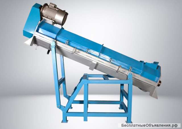 Наклонная центрифуга и оборудование для утилизации пластмасс