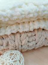 Плед детский вязаный из Alize Puffy