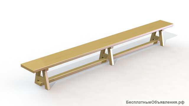 Скамья гимнастическая деревянная
