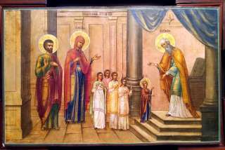 Икона Вхождение во храм Пресвятой Богородицы