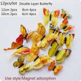 Бабочки 3D на магнитах