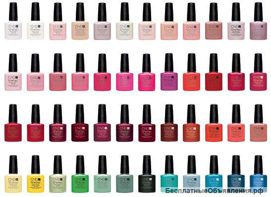 Шеллак производство США Shellac CND все цвета