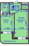 39.86 м2 квартиру